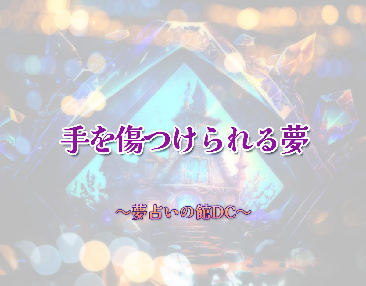 「手を傷つけられる夢」の意味とは？【夢占い】恋愛運、仕事運まで徹底分析を解説