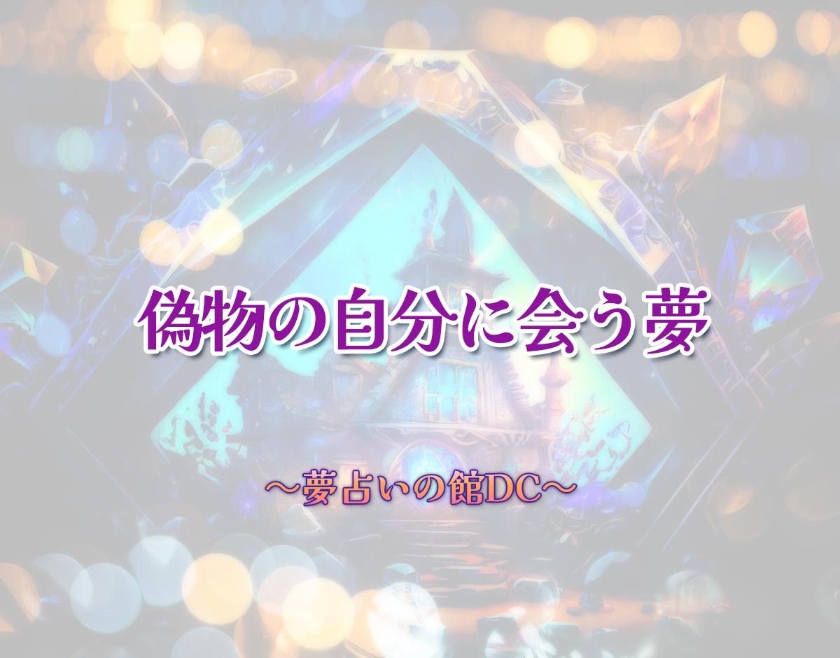 「偽物の自分に会う夢」の意味とは？【夢占い】恋愛運、仕事運まで徹底分析を解説