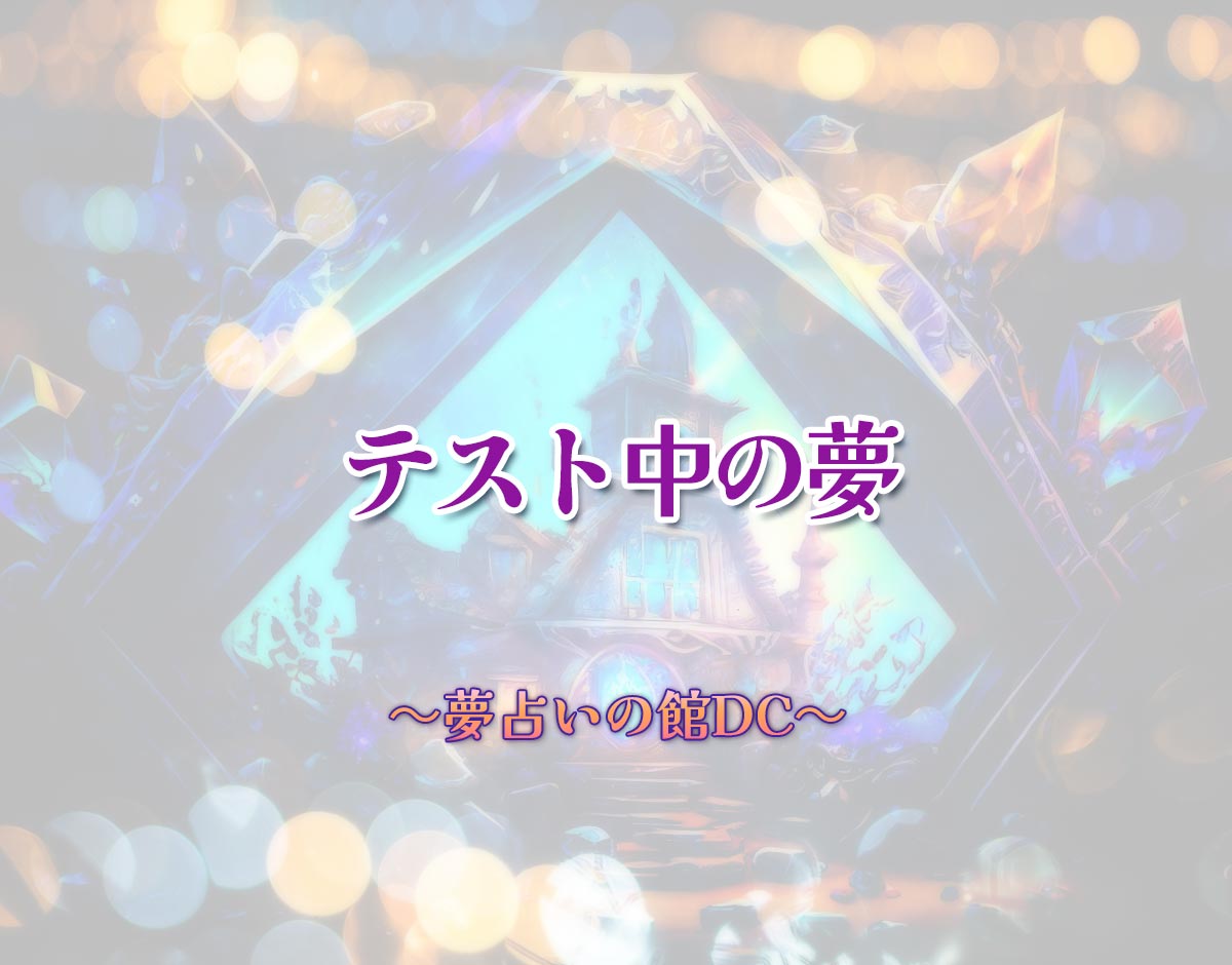 「テスト中の夢」の意味とは？【夢占い】恋愛運、仕事運まで徹底分析を解説
